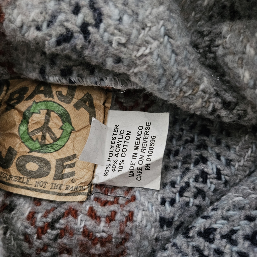 BAJA JOE Mexican Blanket Men's Hoodie - Picture 5 of 5